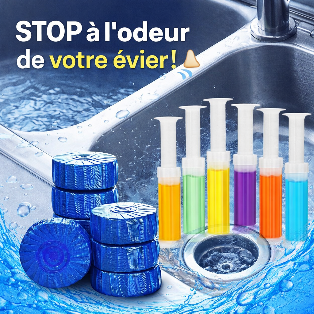 StopOdeur (5 BOULES BLEUS + 5 TUBES SENTEURS)